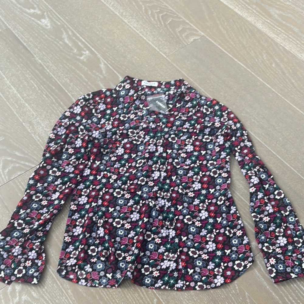 Express Kids Multicolor Floral Button Down Shirt